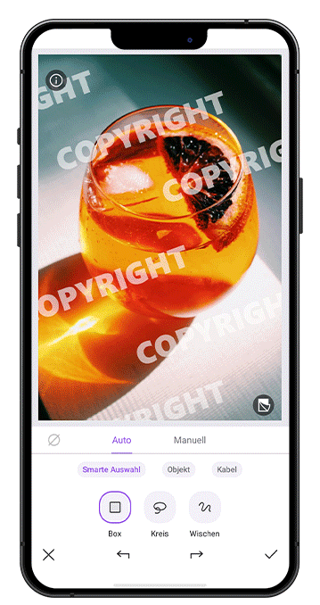 Vivid Glam - Wasserzeichen entfernen mit intelligenter Auswahl